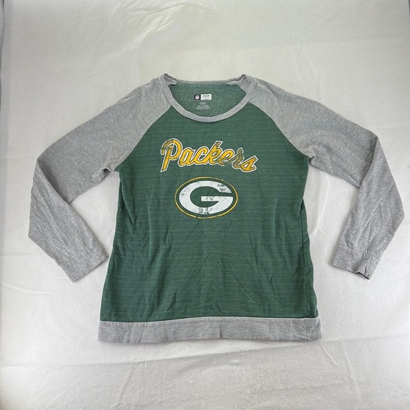 NFL Tops - NFL Team Apparel Long Sleeve Shirt Green Bay Packers Football Green Womens L
